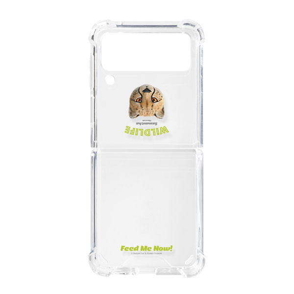 Samantha the Cheetah Feed Me Shockproof Gelhard Case for ZFLIP series