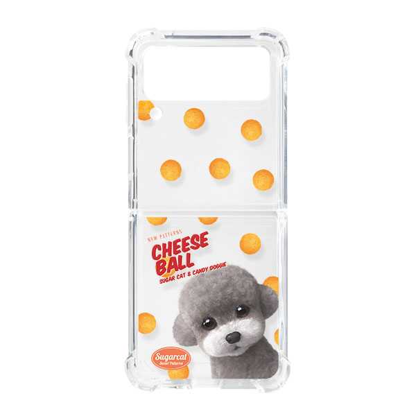 Earlgray the Poodle&#039;s Cheese Ball New Patterns Shockproof Gelhard Case for ZFLIP series