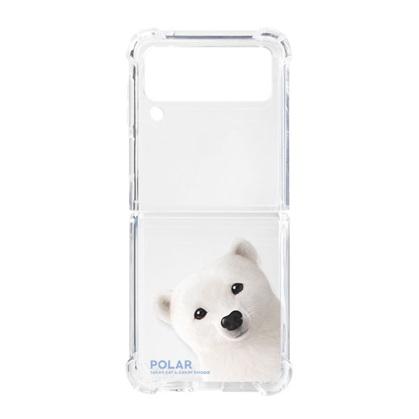 Polar the Polar Bear Peekaboo Shockproof Gelhard Case for ZFLIP series