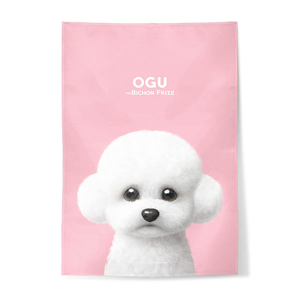 Ogu the Bichon Fabric Poster