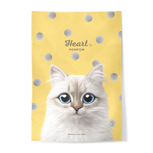 Heart’s Pompom Fabric Poster