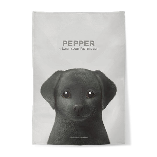Pepper the Labrador Retriever Fabric Poster