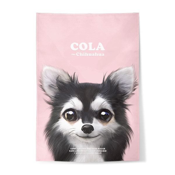 Cola the Chihuahua Retro Fabric Poster