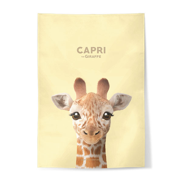 Capri the Giraffe Fabric Poster