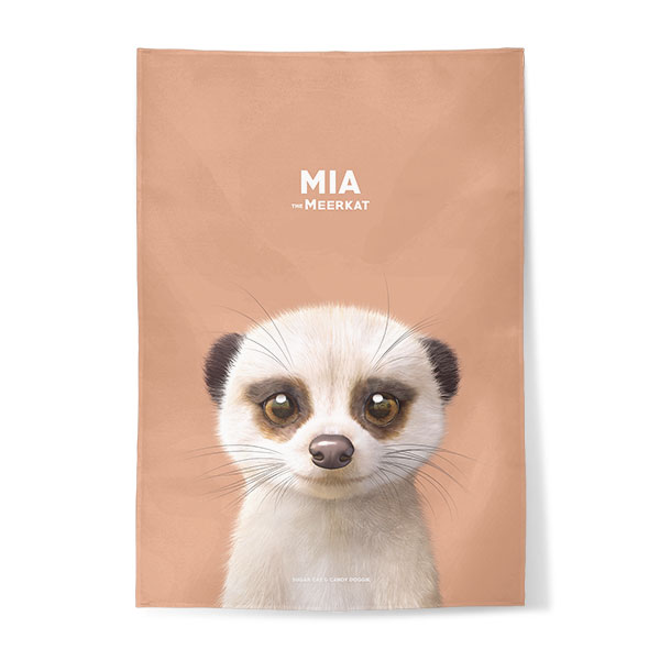 Mia the Meerkat Fabric Poster