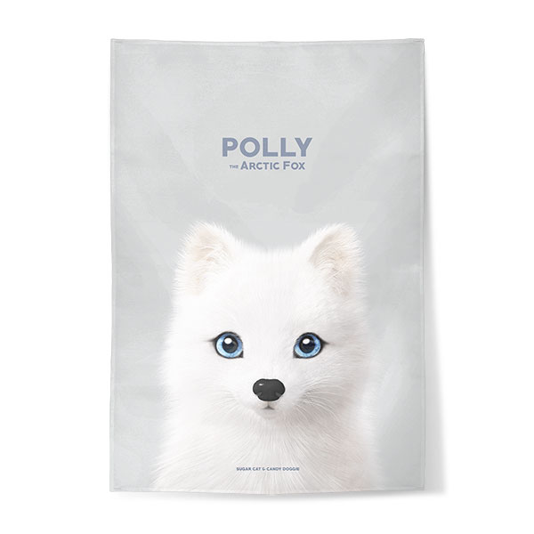 Polly the Arctic Fox Fabric Poster