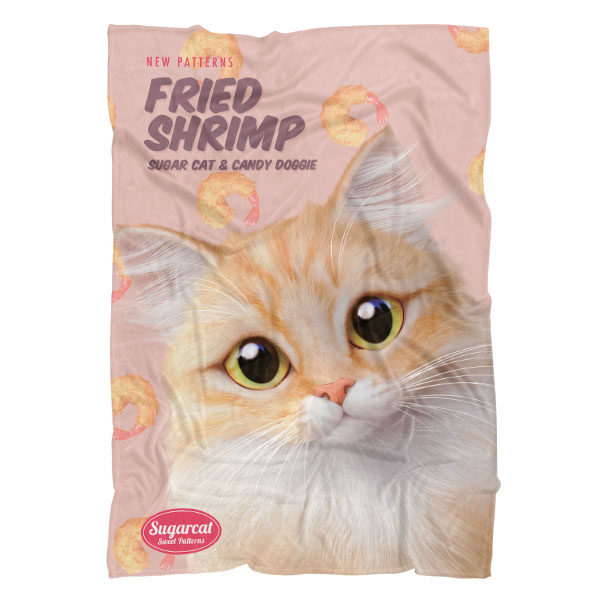 Nova’s Fried Shrimp New Patterns Fleece Blanket
