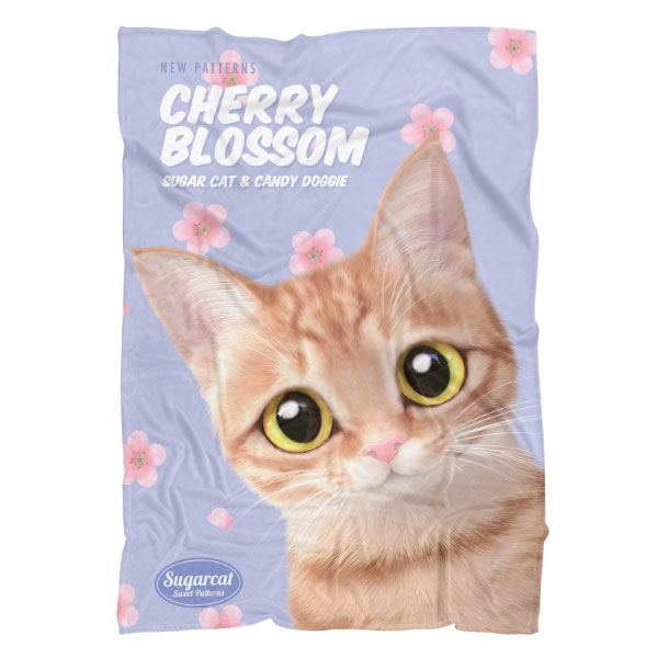 Ssol’s Cherry Blossom New Patterns Fleece Blanket
