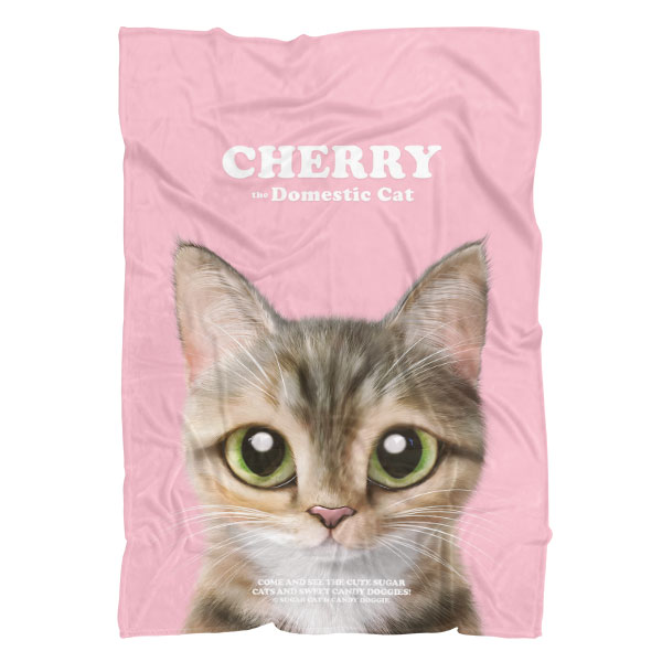Cherry Retro Fleece Blanket