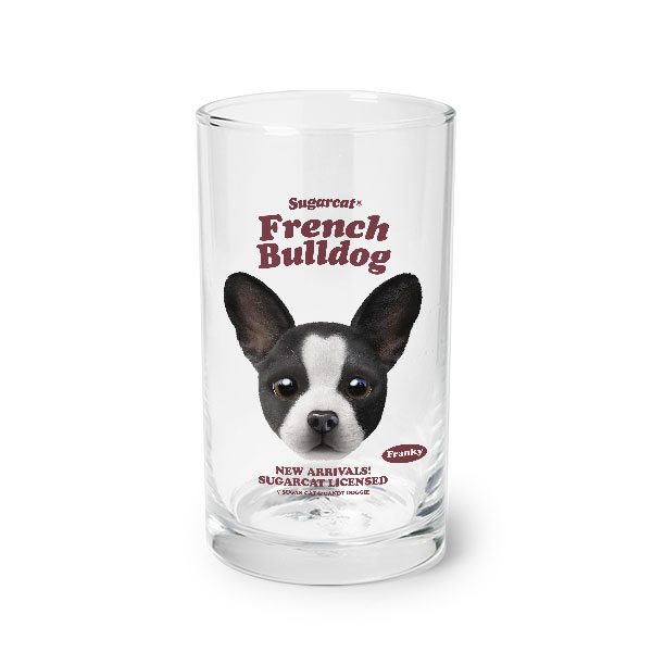 Franky the French Bulldog TypeFace Cool Glass