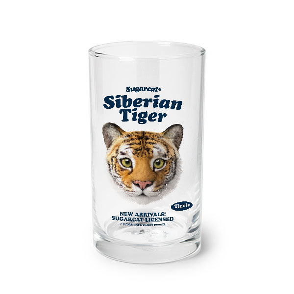 Tigris the Siberian Tiger TypeFace Cool Glass