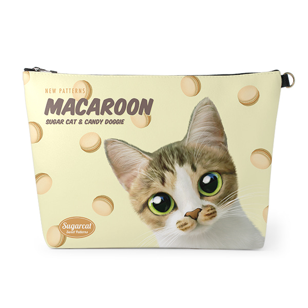 Wani’s Macaroon New Patterns Leather Clutch (Triangle)