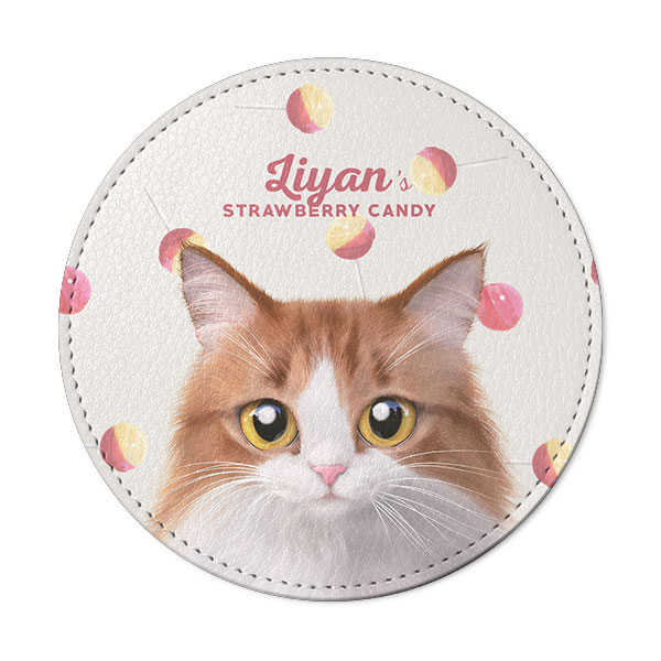 Liyan’s Candies Leather Coaster