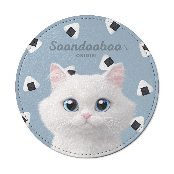 Soondooboo’s Onigiri Leather Coaster
