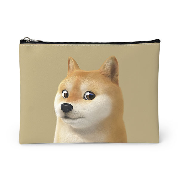 Doge the Shiba Inu (GOLD ver.) Leather Pouch
