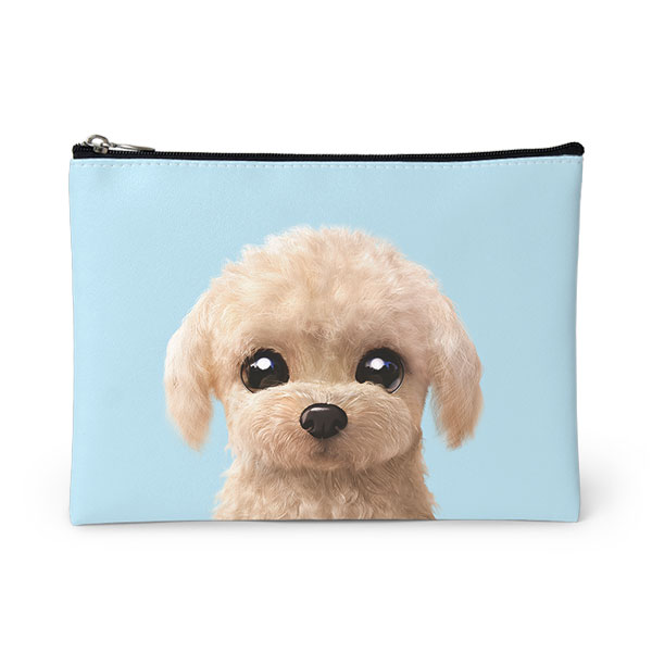 Renata the Poodle Leather Pouch