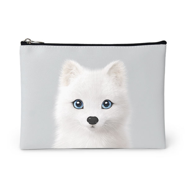 Polly the Arctic Fox Leather Pouch