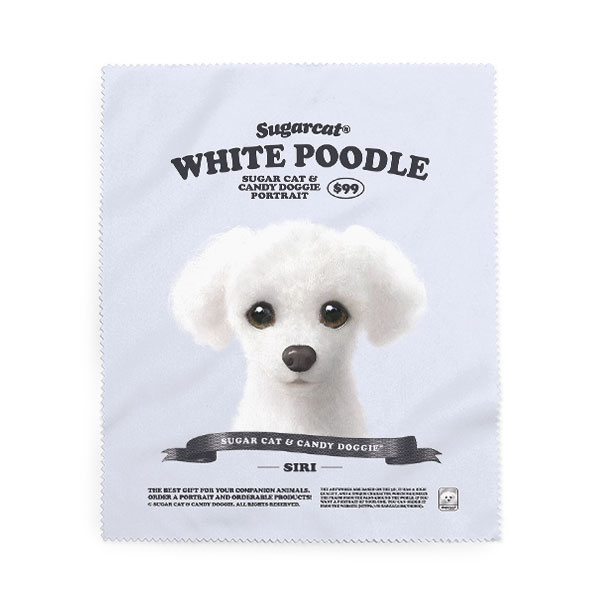 Siri the White Poodle New Retro Cleaner