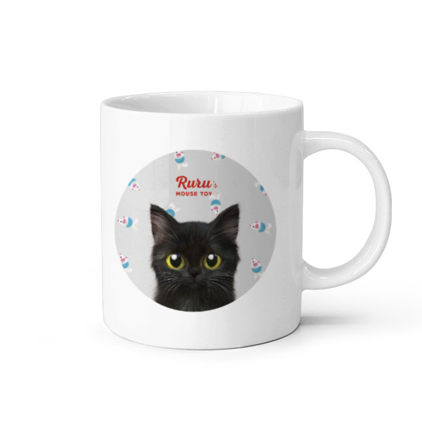 Ruru the Kitten’s Mouse Toy Mug