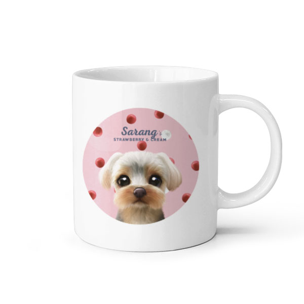Sarang the Yorkshire Terrier’s Strawberry &amp; Cream Mug