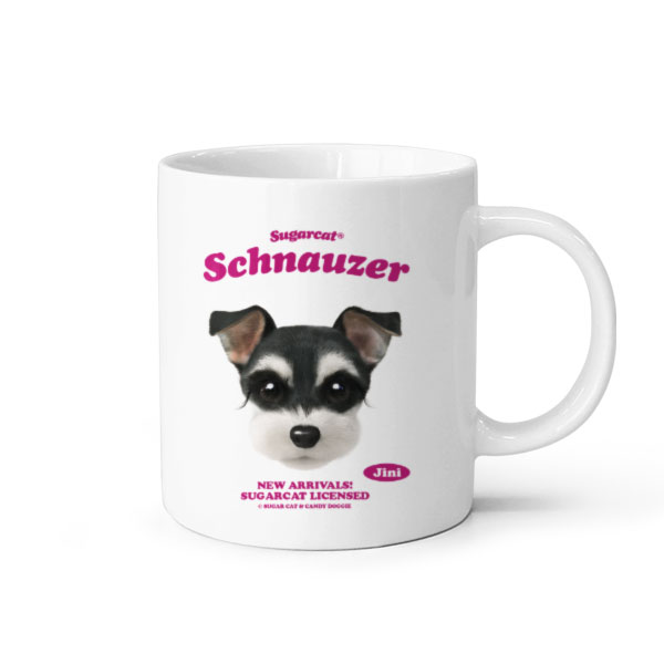 Jini the Schnauzer TypeFace Mug