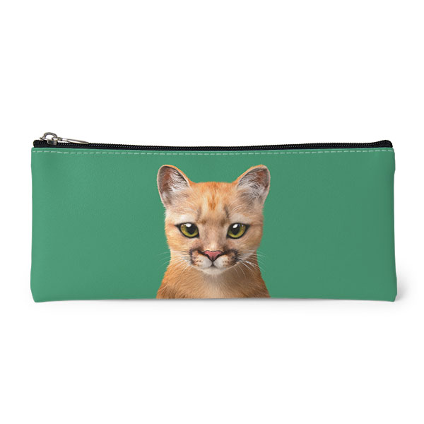 Porong the Puma Leather Pencilcase