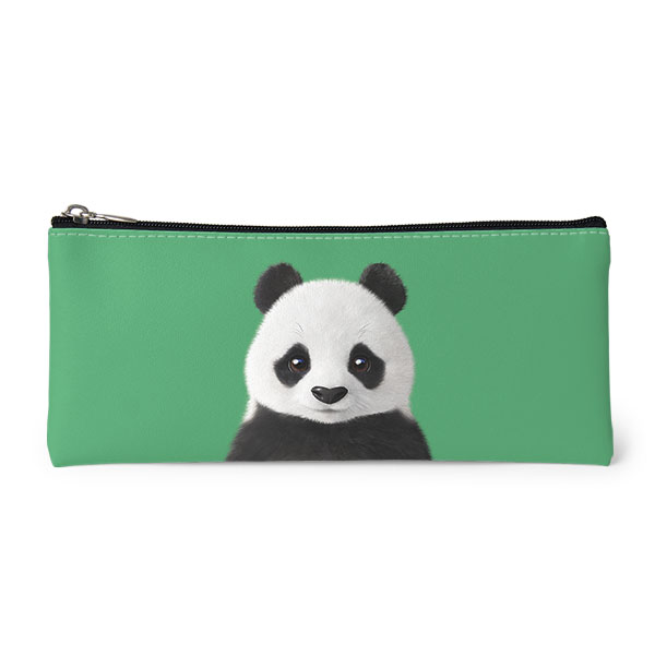 Pang the Giant Panda Leather Pencilcase