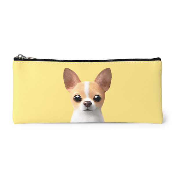Yebin the Chihuahua Leather Pencilcase