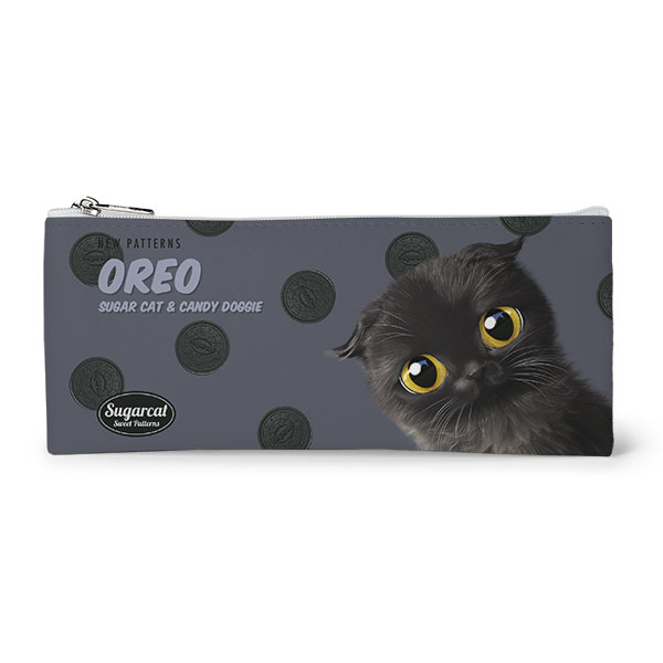 Gimo’s Oreo New Patterns Leather Flat Pencilcase