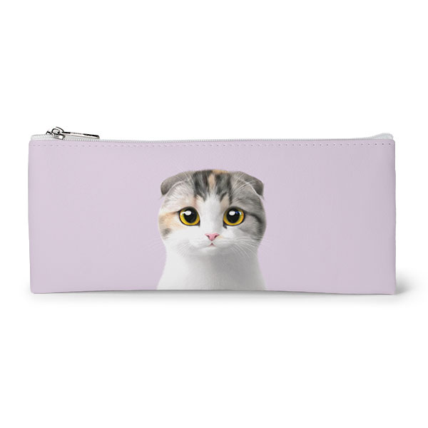 Yummy Leather Flat Pencilcase