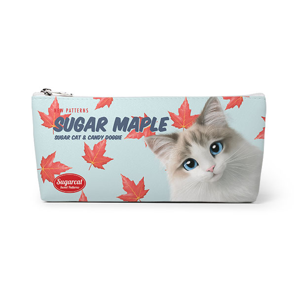 Autumn the Ragdoll’s Sugar Maple New Patterns Leather Triangle Pencilcase