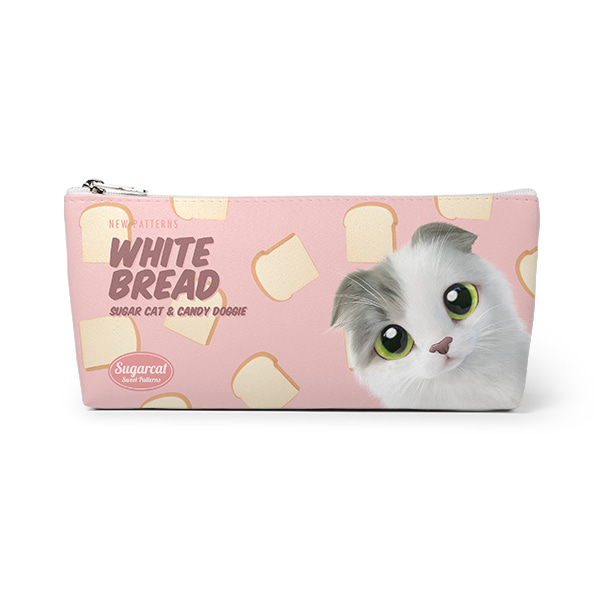 Duna’s White Bread New Patterns Leather Triangle Pencilcase