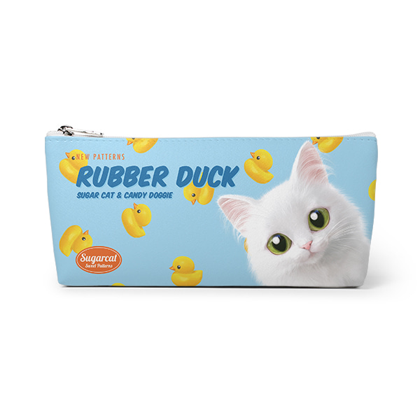 Ria’s Rubber Duck New Patterns Leather Triangle Pencilcase