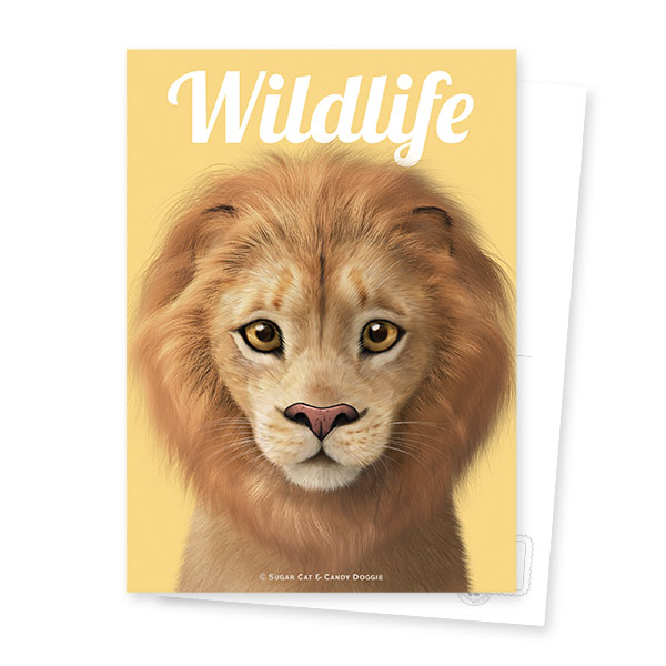 Lager the Lion Magazine Postcard