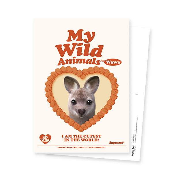 Wawa the Wallaby MyHeart Postcard