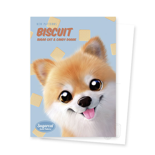 Tan the Pomeranian’s Biscuit New Patterns Postcard