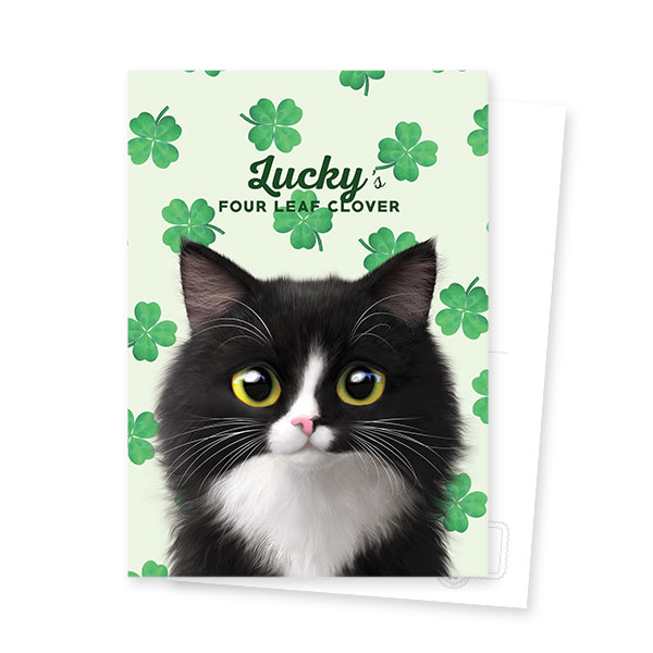 Lucky&#039;s Four Leaf Clover Postcard