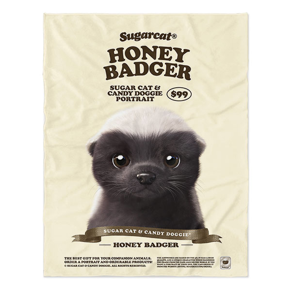 Honey Badger New Retro Soft Blanket