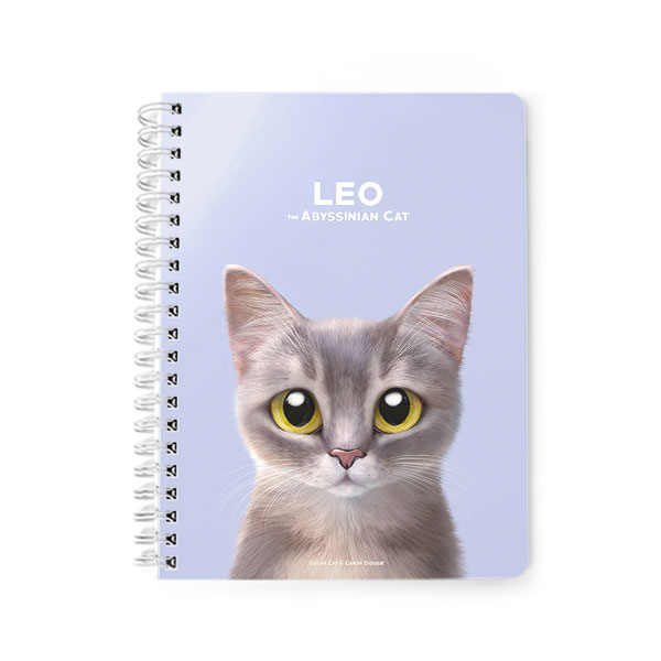Leo the Abyssinian Blue Cat Spring Note