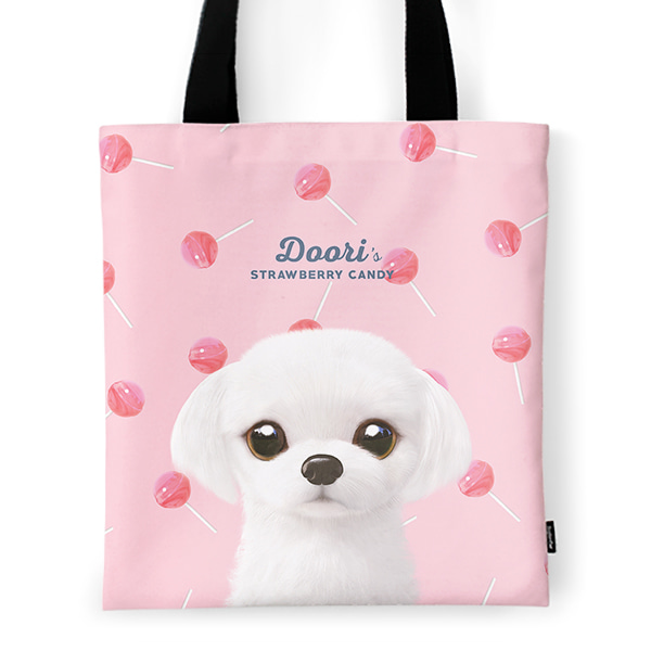 Doori’s Strawberry Candy Tote Bag