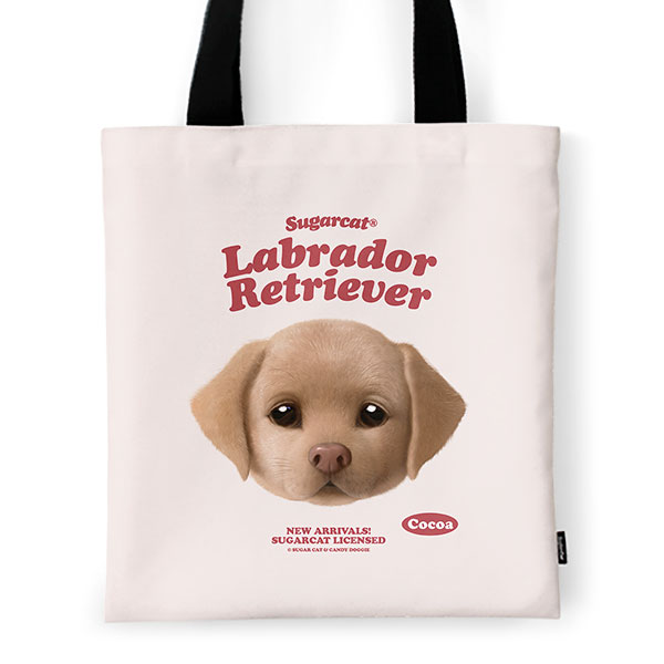 Cocoa the Labrador Retriever TypeFace Tote Bag