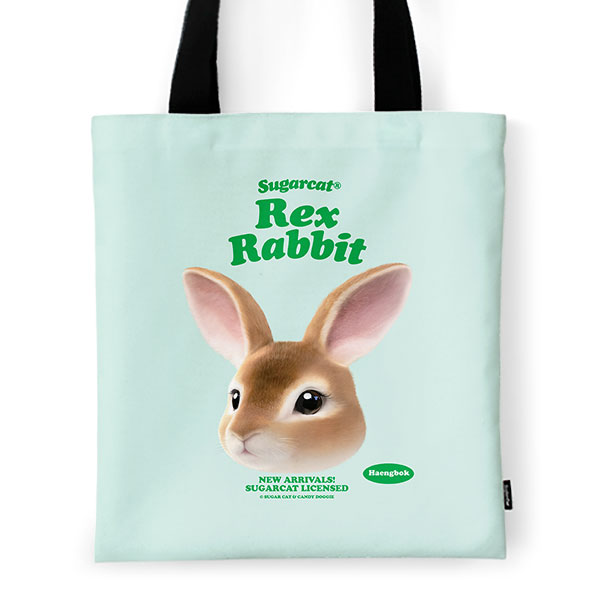 Haengbok the Rex Rabbit TypeFace Tote Bag
