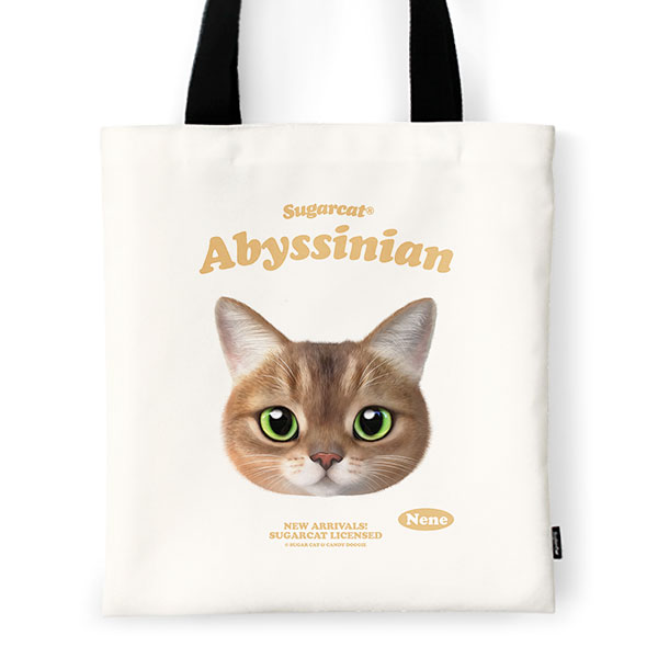 Nene the Abyssinian TypeFace Tote Bag