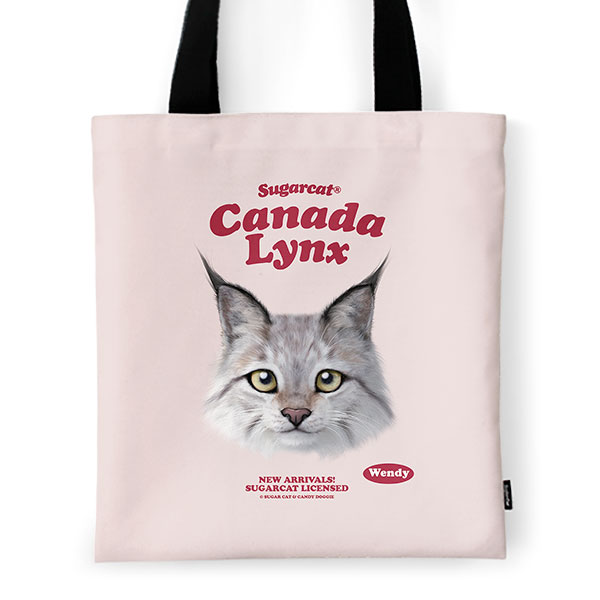 Wendy the Canada Lynx TypeFace Tote Bag