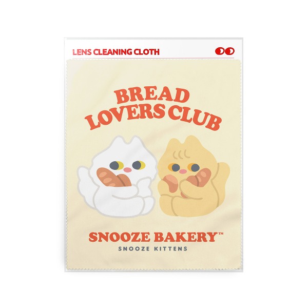 Snooze Kittens® Bakery Bread Lovers Club Microfiber Lens Cloth