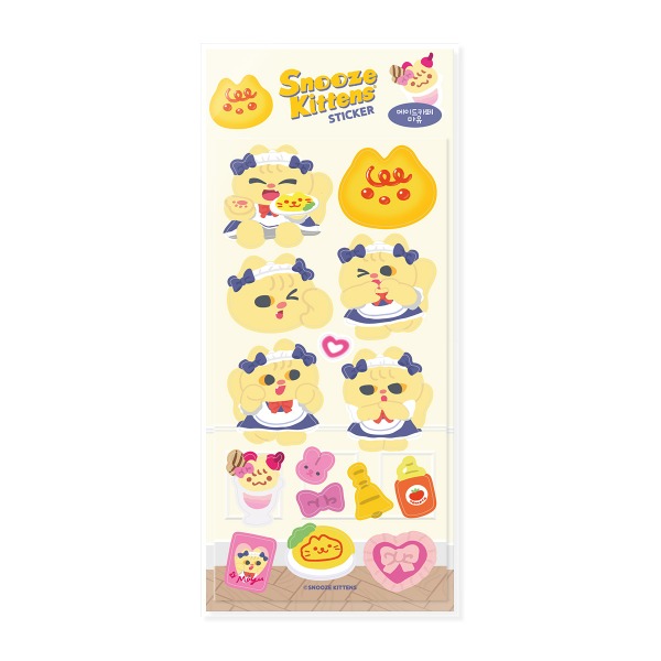 Snooze Kittens® Maid Cafe Mayu Sticker