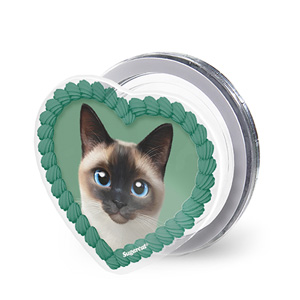 Bom the Siamese MyHeart Acrylic Magnet Tok (for MagSafe)