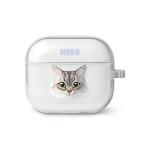 Miho the Norwegian Forest Face AirPods 3 TPU Case