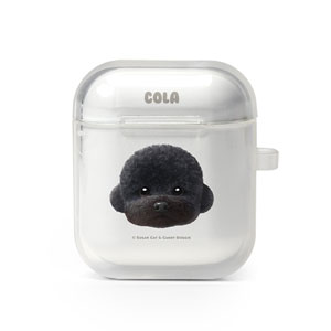 Cola the Medium Poodle Face AirPod TPU Case