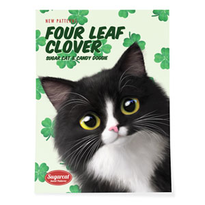 Lucky&#039;s Four Leaf Clover New Patterns Art Poster